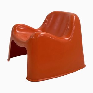 Orange Toga Chair by Sergio Mazza for Artemide, 1960s