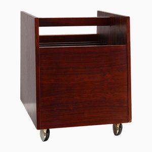 Mid-Century Magazine LP Caddy Rack by Rolf Hesland for Bruksbo, Norway, 1970s