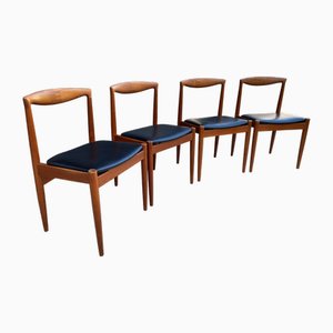 Skandinavische Stühle von Johannes Andersen für Vamø, 1960er, 4er Set