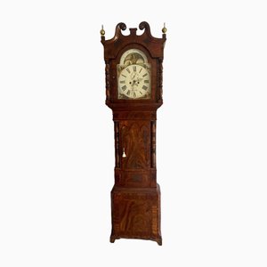 Antique Regency Inlaid Mahogany Longcase Clock, 1800