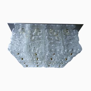 Large Glass Ceiling Lamp from Limburg