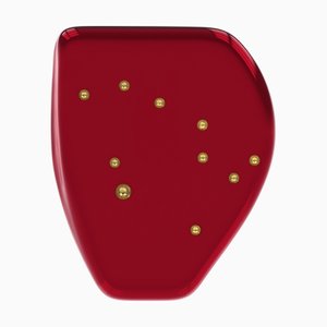 Table d'Appoint Alessia Constellation 1 Rouge/Or Ombrien de Eje-Design