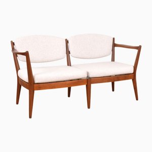 Canapé en Teck par Fredrik A. Kayser & Adolf Relling pour Arnestad Bruk, Norvège, 1950s