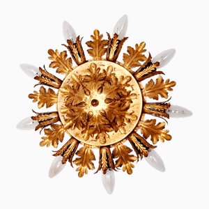 Mid-Century Florentine Flower Ceiling Lamp from Banci Firenze, Italy, 1960s