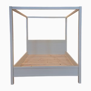 Vintage Handcrafted Canopy Bed, 2010s