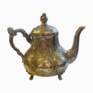 Baroque Teapot in 800 Silver, 1890s