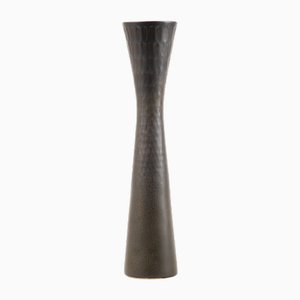 Skandinavische Moderne Schwarze Keramikvase von Carl-Harry Stålhane für Rörstrand, 1950er