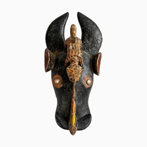 Vintage Baule Kuhmaske, 1940er