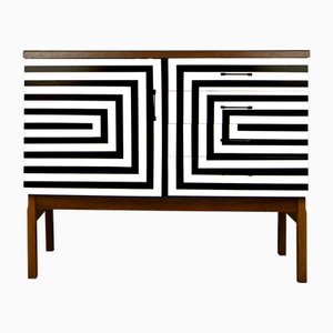 Polish Chest of Drawers with Op Art Motif, 1970s