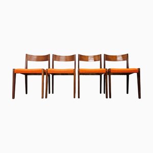 Vintage Pia Chairs in Teak by Poul Cadovius 1960s, Set of 4
