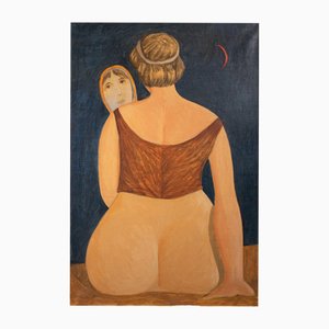 Alberto Gallerati, A Magnifying Mirror, 1980s, Oil Painting