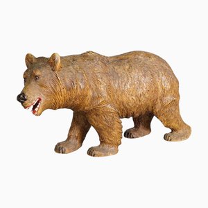 Orso da passeggio vintage in legno, anni '30