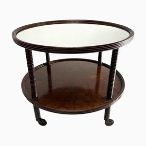 Mid-Century Wooden Bar Cart attributed to Paolo Buffa. Italy, 1940s