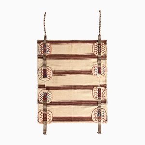 Mid-Century Kelim Teppich in Beige und Braun