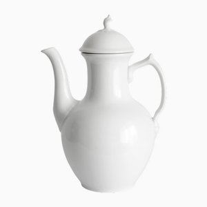 White Porcelain Teapot from Royal Copenhagen, 1980