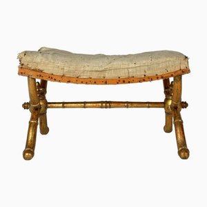 Gilded Neoclassical Stool, 1800s