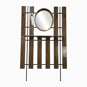 Wall Hanger with Mirror, 1950s