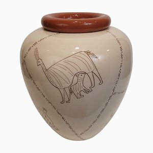 Ceramic Animal Vase, France, 1980s