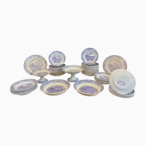 Service von Yeddo Sarreguemines, Frühes 20. Jh., 67er Set