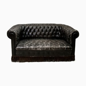 Ledersofa von Fornasetti, 1960er