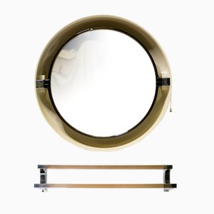 Runder beleuchteter Space Age A41 Spiegel von Allibert, 1970er