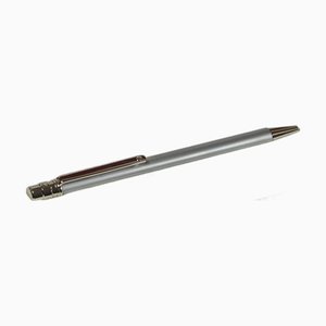 Santos Style Billo M Brushed Chrome Ballpoint Pen in Cartier Box from Cartier, 1990s, Set of 4