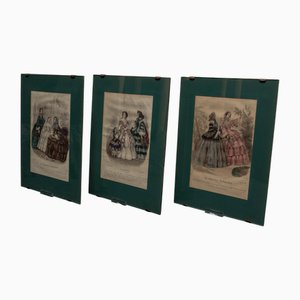 Vintage Fashion Magazine Posters from the Journal de Modes, 1960s, Set of 3