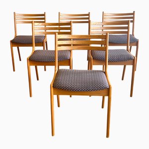 Moderne Dänische Esszimmerstühle aus Eiche von Korup KS Stolefabrik, Dänemark, 1960er, 6er Set