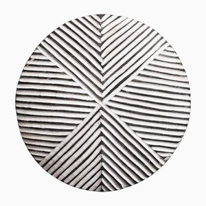 Schwarz-weißes Vintage Zulu Schild, 1990er