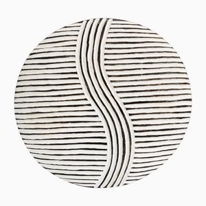 Schwarzes und weißes Vintage Zulu Schild, 1990er