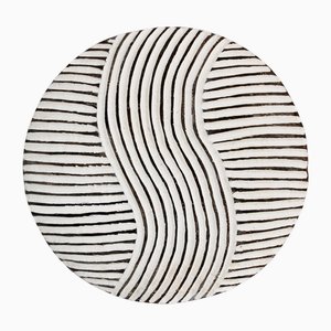 Schwarzes und weißes Vintage Zulu Schild, 1990er