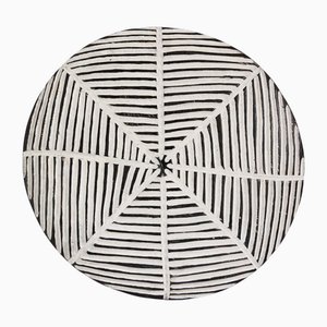 Schwarzes und weißes Vintage Zulu Schild, 1990er