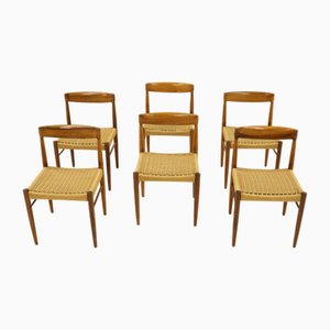 Sedie da pranzo in palissandro attribuite a HW Klein per Bramin, Danimarca, anni '60, set di 6