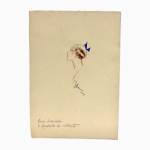 John Guida, Figure, Dessin sur Papier, 1932