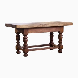 Danish Baroque Style Coffee Table in Oak, 1890s