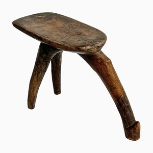 Vintage Mali Three-Leg Stool, 1950s