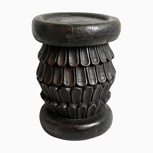 Vintage Bamileke Feather Stool, 1950s