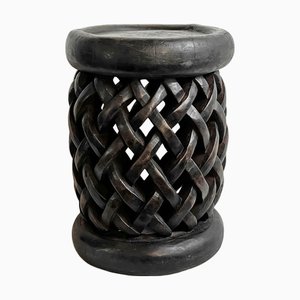 Vintage Bamileke Hocker aus Holz, 1970er