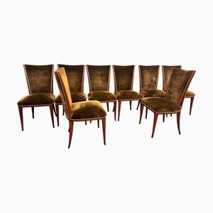 Dining Chairs attributed to Osvaldo Borsani, 1940s, Set of 8