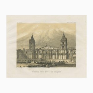 Delamare, Cathedral of Arequipa, Peru, 1865, Print