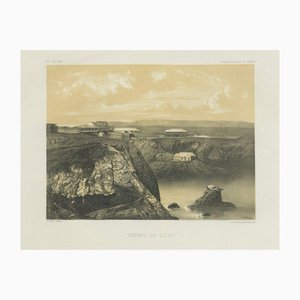 Mariano Felipe Paz Soldán, Puerto De Islay Peru Coastal Port, Lithograph, 1865