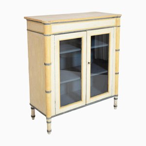 Faux Bamboo Painted Cabinet, 1940s