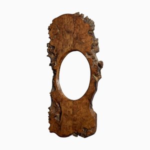 Large Brutalist Burl Mirror, 1970s