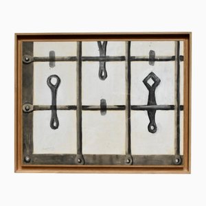 La Grille, 1960s, Ink Wash Drawing