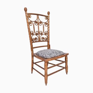 Gilded Rattan Chair, 19th Century