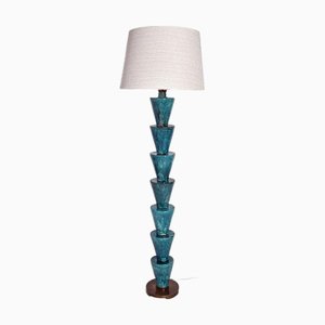 Nizwa Turquoise Floor Lamp by Barracuda Interiors