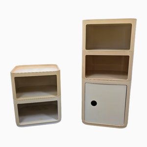 Mobili contenitori Componibili vintage di Anna Castelli Ferrieri per Kartell, anni '60, set di 2
