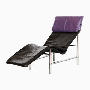 Chaise longue in skai di Tord Björklund per Ikea, anni '80