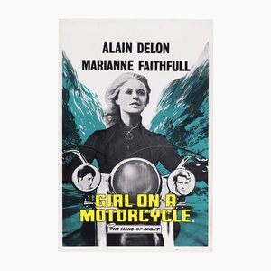 The Girl on a Motorcycle Movie Poster, United Kingdom, 1968