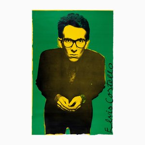 Elvis Costello Stiff Records UK Tour Poster attributed to Barney Bubbles, 1977